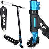 Chilli Pro Ventus Light Stunt-Scooter Park 3Kg H=82I Anfänger I Profi I Trick I Tret I Kinder I Roller I Schnelle Rollen I ABEC 9 I Stahl Lenker I Schwarz/Türkis