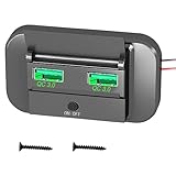 Schnellladung Typ C Dual USB Ports QC3.0 Auto Bus Ladegerät Buchse Adapter 12V/24V Swith Motor USB Panel Power Für Marine N0L3 Mit