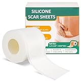 Jewan Silikon Narbenpflaster（4cm X 300cm), Silikonpflaster für Narben Silicone Scar Tape - Nicht-Medizinisch, Atmungsaktiv, Wasserdicht, Wiederverwendbare Narbenfolie für Verblassende,Transparent