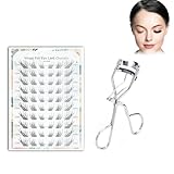 Hppsctink false eyelashes, Natürliche falsche Wimpern und Wimpernzange, Für ein natürliches Augen-Make-up, Künstliche Wimpern für das tägliche, mascara