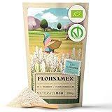 NaturaleBio Flohsamenschalen Gemahlen, 99% Reinheit, 200g natürliche Flohsamen Bio, Psyllium Samenschalen, Naturbelassen, rein, Ballaststoffreich, Vegan, Zum Auflösen in Wasser, Getränken und Säften.