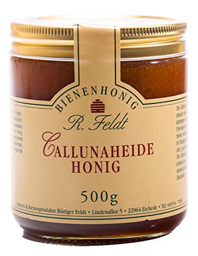 Callunaheide Honig, die beste Heide, rotbraun, kräftiges Aroma, unvermischt 500g