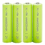 LXLCFHTD 1,2 V 700mAh Nimh Wieder Aufladen A AA -Batterien, für Solarleuchten, Pfadbeleuchtung, Maus, Tastatur