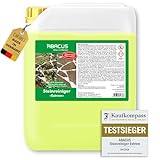 ABACUS® Steinreiniger Extrem, intensiver Steinreiniger für außen mit Sofortwirkung, entfernt sofort Schmutz, Grünbelag, Flechten & Algen in Minuten, Steinreiniger Intensiv außen 5 Liter