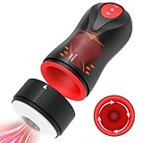 TDLPlus Elektrischer Masturbator Cup Masturbieren für Männer mit 10 Vibrationsmodi 5 Saugmodi Sex Spielzeug für die Männer Masturbator Cup Masturbatoren Taschenmuschi Penis Training Vibrator