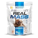 Instant Real Mass - 1 kg - Mass Gainer - Weight Gainer - Mass Gainer Protein - Gainer Kohlenhydrate Pulver - Gainer mit Creatin (1 kg, Schokolade)