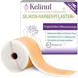 Narbenpflaster aus Silikon 4,6 x 300,5 cm Narbenentfernungsband zum Erweichen und Abflachen von Narben, 10-12 Monate Vorrat