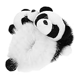 VALICLUD 2Stücke Plüsch Haargummis Panda Haargummis Für Teenager Elastische Haarbänder Und Niedliche Pferdeschwanzhalter Für Stylische Frisuren