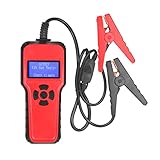 Autobatterietester, 12V Batterieprüfgerät mit CCA/Spannung/Widerstandsmessung, Multilinguale Anzeige, SAE/DIN/EN-Zertifizierung für PKW, LKW, Motorräder