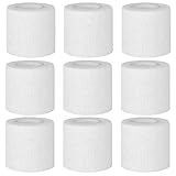 BILGETA Selbstklebender Verband, 9 Rollen x 5cm x 4,5m Pflaster Rolle Verbandsmaterial, Elastische Binde Bandage Fixierbinde Haftbandage Selbstklebend