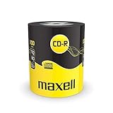 Maxell Eco-Pack CD-R Rohlinge (80Min, 700MB, 52x Speed, 100-er Pack)