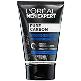 L'Oréal Paris Men Expert Peeling für das Gesicht, Unreine Haut, Gesichtsreinigung für Männer, Pure Carbon Gesichtspeeling Anti-Hautunreinheiten, 1 x 100 ml