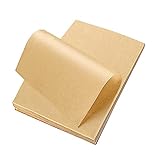 Pergamentpapier, 100 Baltt Backpapier Zuschnitte Antihaftbeschichtet Pergament Backpapier Ungebleichtem zum Backen Wachspapier für Lebensmittel Butter Käse