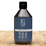 Cura Lignum® Teakholz öl aussen- 500 ml - Satin & Gold Finish - stärkt die Wasserfestigkeit von Holz - Anti-Fettung - Teak öl Außen & Innen, Teaköl für Gartenmöbel