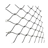 ZSFDH Flexible Rope Railing Net Stairs Fence Safety Protection Garden Fence Protective Net DIY Decorative Garden Net 3mm/10cm Customizable(2x4m)