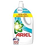 Ariel Flüssigwaschmittel, 100 Waschladungen Universal+ Mit der Frische von Febreze, Kraftvolle Fleckenentfernung schon ab der 1. Wäsche