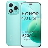 HONOR 400 Lite Smartphone 5G Dual SIM NFC, 256GB/8GB RAM, Simlockfrei Android-Handy ohne Vertrag (108MP mit AI-Kamerataste, 6,7 Zoll Display, 5230mAh, Android 15) Mars Green