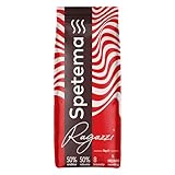 Spetema Ragazzi Espresso Bar – Premium Kaffeebohnen, 50% Arabica & 50% Robusta, Ideal für Espresso, mit Zartem Aroma und Dichtem Geschmack, Intensität 8/10, Mittlere Röstung, 1 kg.