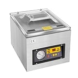 Vakuumiergerät, kammervakuumierer,vakumierergerät für lebensmittel, Benchtop Vakuumiergerät, Industriell Vakuumierer, DZ-260S Versiegelungsmaschine, 220V 120W, Silber