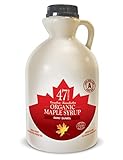 47° North Kanadischer Bio Ahornsirup Dark Robust, 1L, Single Source, Grade A, glutenfrei, vegan, organic Maple Syrup, kräftiger Geschmack für Pancakes & mehr