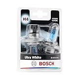 Bosch H4 Ultra White Lampen - 12 V 60/55 W P43t - 2 Stücke