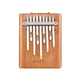 Kleines 5/9-Noten-Daumenklavier – Verbessertes Akustikdesign, Kalimba-Fingerklavier aus Kirschholz, Tasteninstrument for Musikeranfänger(9Notes Winter)