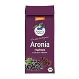 Aronia ORIGINAL Bio Aronia Tee demeter lose | 150 g Aroniatee aus 100% Aroniabeeren (Trester) | Veganer Früchtetee aus gepressten, getrockneten Beeren ohne Zusatz von Aromen