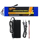 UBETTER 36V Ebike Lithium Akku, E-fscooter Akku mit BMS, 8AH 10AH 14AH 20AH Elektro-Fahrrad Batterie mit 2A Ladegerät für 0-1000W Elektrofahrrad Scooter Motor (36V 8Ah)