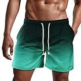 Danfiki Herren Badehose Schnelltrocknend Badeshorts Kurzen Strandhose Sporthose Schwimmhose mit Meshfutter