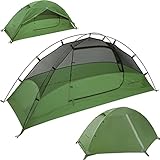 Clostnature Crux Zelt für 1 Person - Wasserdichtes Campingzelt, Leichtes Kuppelzelt Mit Kleinem Packmaß, Winddicht für 3-4 Jahreszeiten, Perfekt für Trekking, Bikepacking, Outdoor-Abenteuer