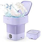 Mini Waschmaschine Faltbar, faltbare waschmaschine USB, 10 Liter waschmaschine camping, Mini-Waschmaschine für Babykleidung,Socken, reisewaschmaschine für Unterwäsche oder kleine Gegenstände