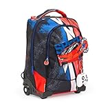 Giochi Preziosi Go Pop Rucksack 2-in-1 Schultrolley mit abnehmbarem Trolley Speed Race, mehrfarbig, Casual