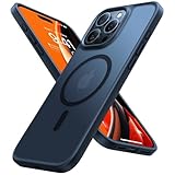 TORRAS Guardian-Mag für iPhone 16 Pro Hülle für MagSafe Nr.1 Schutzkraft und Magnetkraft Handyhülle iPhone 16 Pro Case Stoßfest Kratzfest Schutzhülle Cover Angenehme Haptik Matt Schwarz