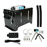 Fetcoi Dieselheizung 12V 5KW-8KW Standheizung Diesel Air Heizung Auto Luftheizung LCD Schalter für RV Boote Wohnmobil LKW Bus Caravan Schwarz