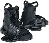 WAKETEC Wakeboard Bindung Moto, Größen 34-47 EU - S/M, L/XL, großer Verstellbereich, komfortabel, Fester Halt, universelles Lochbild, Wake-Binding Boots Schuhe, Kinder Erwachsene, schwarz, Größe:L-XL