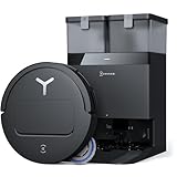 ECOVACS DEEBOT T50 PRO Omni Saugroboter mit Wischfunktion, Ausfahrende Seitenbürste und Wischmopp, 15.000 Pa, Auto Zugabe von Reinigungslösung, Moppwäsche mit 75°C heißem Wasser, Ultradünn 81 mm