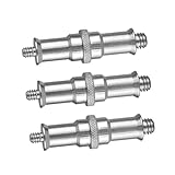 BAZEITFLOW 3 Stück Teiliges Gewinde Schrauben Adapter Universeller Spigot Standard Adapter für Kamera Stative Lichtstative Blitzgeräte Kompakt und Leicht Vielseitig Einsetzbar