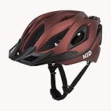 KED Offroad Fahrradhelm Spiri II Trend Maroon red / 55-61 (L) K-Fit Black Clear Rastersteckschloss Insektenschutznetz QUICKSTOPP Gurtenlängeneinstellung maxSHELL Technologie