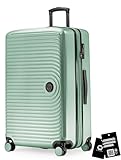 Hauptstadtkoffer Mitte - Großer Hartschalenkoffer, TSA, 4 Rollen, Check-In Gepäck mit 8 cm Volumenerweiterung, 77cm, 130 Liter, Mint