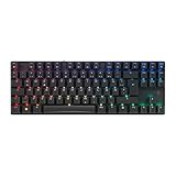 CHERRY MX 8.2 TKL Wireless, Kabellose Gaming-Tastatur ohne Nummernblock, Deutsches Layout (QWERTZ), Bluetooth, 2,4 GHz und Kabel, MX2A RED Switches, Schwarz