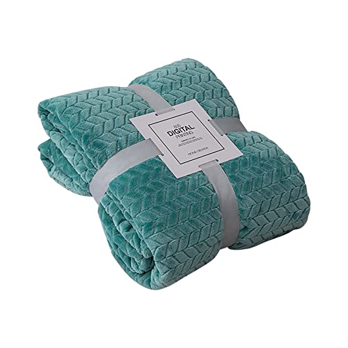 XZincer Fleece Decke Umarmen für Sofas, leichte Plüschdecke, weich und Bettdecken, geeignet als Geschenk für Heimtextilien Umzugsdecken (Green, One Size)