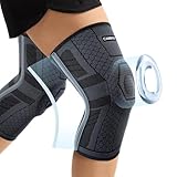 CAMBIVO 2X Kniebandage Männer Damen, Bandage Knie mit PMMA-Seitenstabilisatoren und Patella Pad, Knee Support für Meniskusriss, Arthritis, ACL, Gelenkschmerzen,Sport