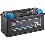 ECTIVE AGM Batterie SC120-12V, 120Ah, wartungsfrei - Semi Cycle VRLA Versorgungsbatterie, Solarbatterie, Bootsbatterie, Starterbatterie, Blei Akku für Wohnmobil, Wohnwagen, Camper