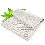 Naturlatex Matratzenauflage, waschbare importierte Naturkautschuk Reine Matratze, Pore VentilationHoneycomb,7.5cm,80x200cm(31.5x79in)