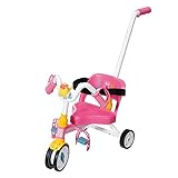BABY born Dreirad mit Lenkstange, Trike mit funktionsfähigen Rädern, für 36 cm und 43 cm Puppen, 835456 Zapf Creation