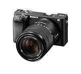 Sony Alpha 6400 APS-C Spiegellose Kamera mit 18-135mm Objektiv (Schneller 0,02s Autofokus mit Augenerkennung für Mensch und Tier, 4K-Filmaufnahmen und neigbares Display für Vlogging)