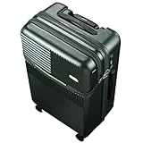 RDGOLF 4-Rad-Gepäck, Trolley-Koffer, Ergonomisches Design, Reibungs- Und rutschfest, Koffer Mit Vorderklappe (Color : Green, Size : 26)