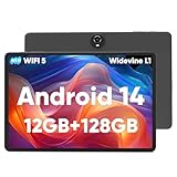 COLORROOM Tablet 11 Zoll, Android 14 Tablet, Octa Core Prozessor, 12GB RAM 128GB ROM 1TB Erweiterung, 1280 x 800 FHD Bildschirm, Bluetooth 5.0, 8000mAh, GPS, WLAN, 5MP + 8MP (Schwarz)