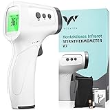 VOLVION® V7 Fieberthermometer kontaktlos - Infrarot Thermometer für schnelles Fiebermessen an der Stirn - auch für Kinder & Babys geeignet