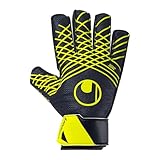 uhlsport Fußball Torwarthandschuhe für Kinder - Prediction Starter Soft, Marine/weiß/Fluo gelb, 5